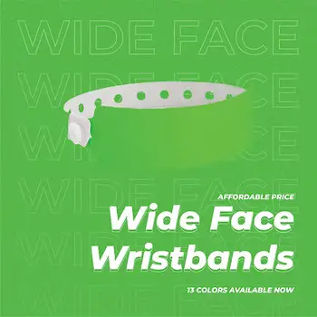 Wide Face Wristbands